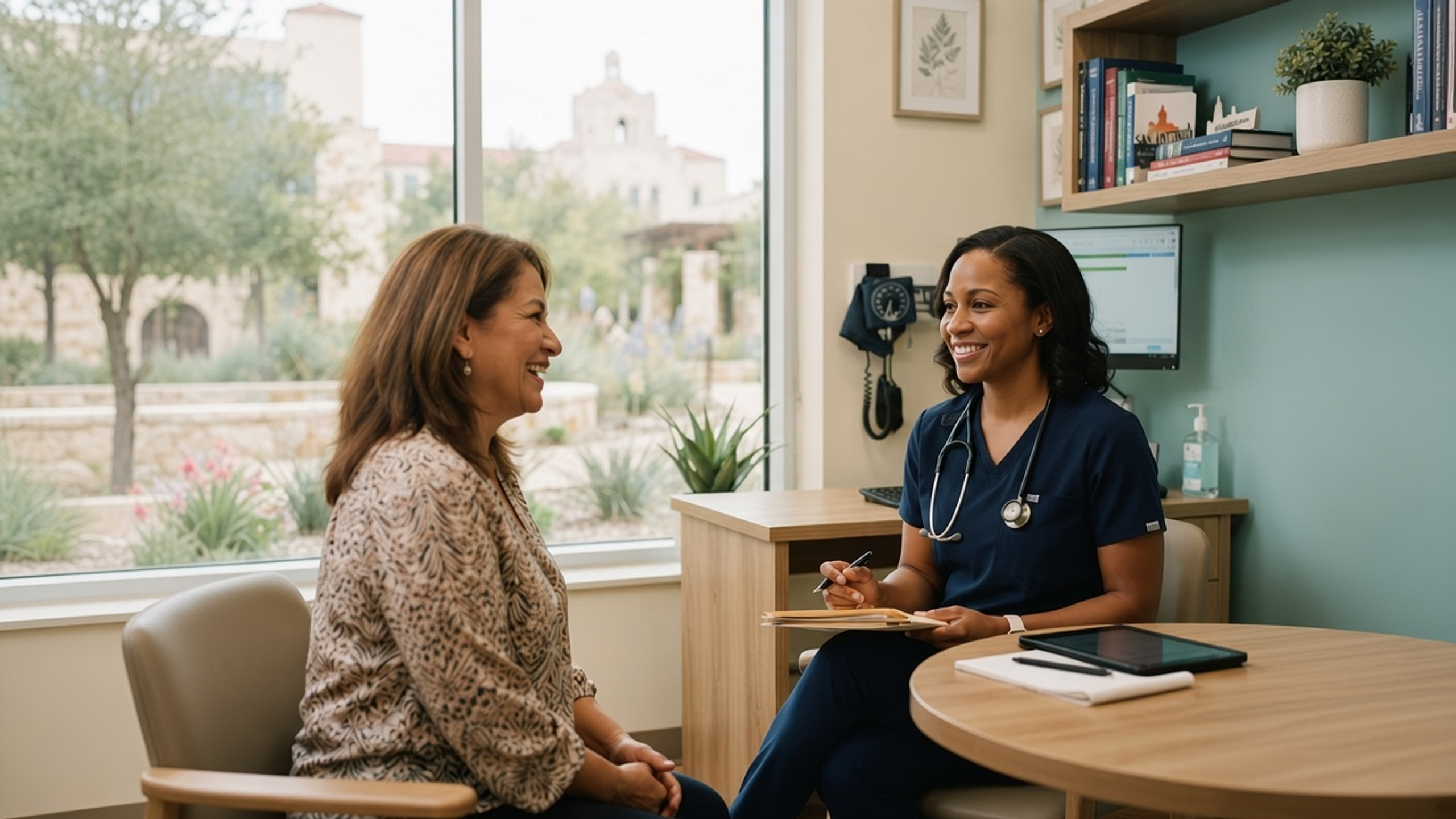 A StarMed doctor listening closely during a primary care visit